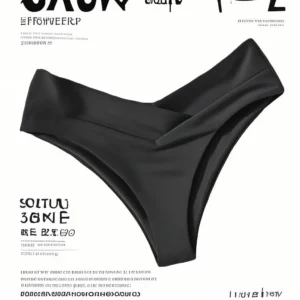 Brazylijskie figi bikini z wysokim stanem Czarny