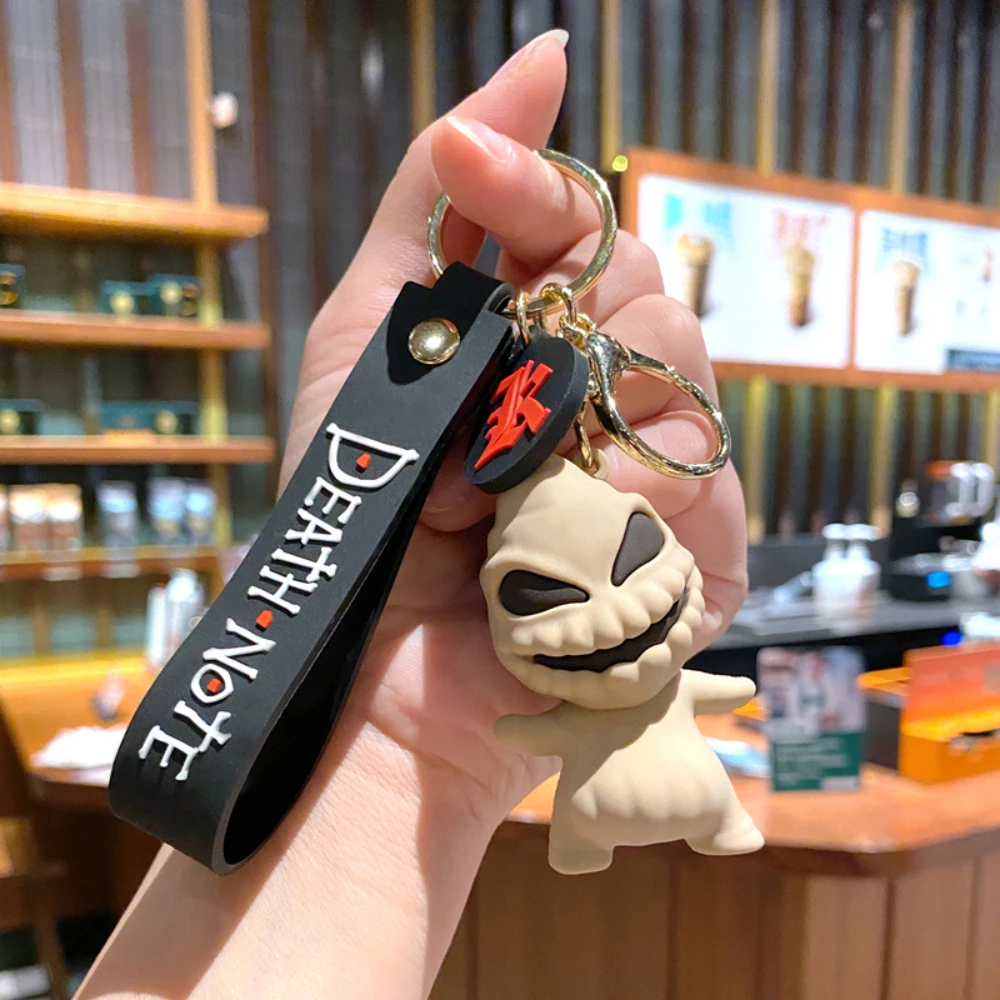 Breloczek do kluczy w klimacie horroru na Halloween Beżowy