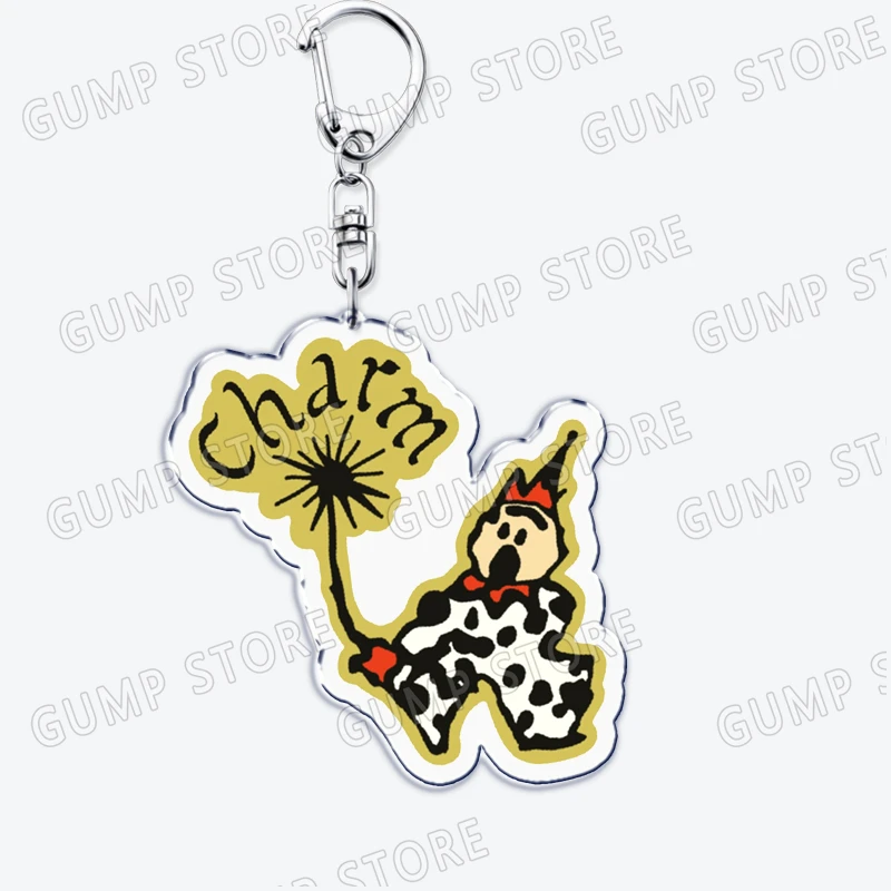 Breloczek z pieskiem i kotkiem w stylu retro Niebieski