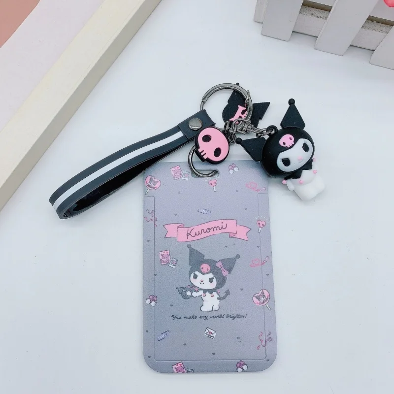 Breloczek Sanrio z etui na kartę i identyfikator Czarny