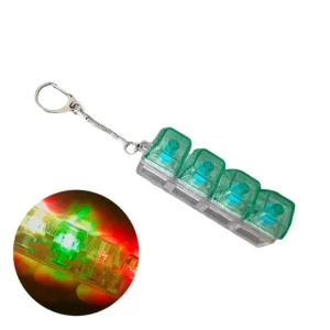 Brelok antystresowy klawiatura z LED Zielony