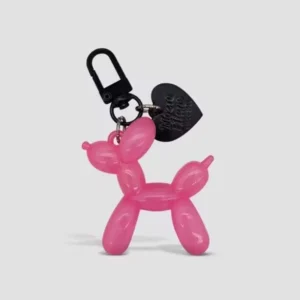 Brelok do kluczy Balloon Dog styl punk Y2K Szary
