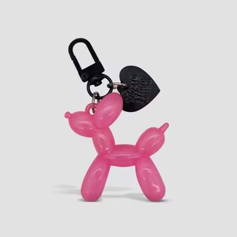Brelok do kluczy Balloon Dog styl punk Y2K Szary