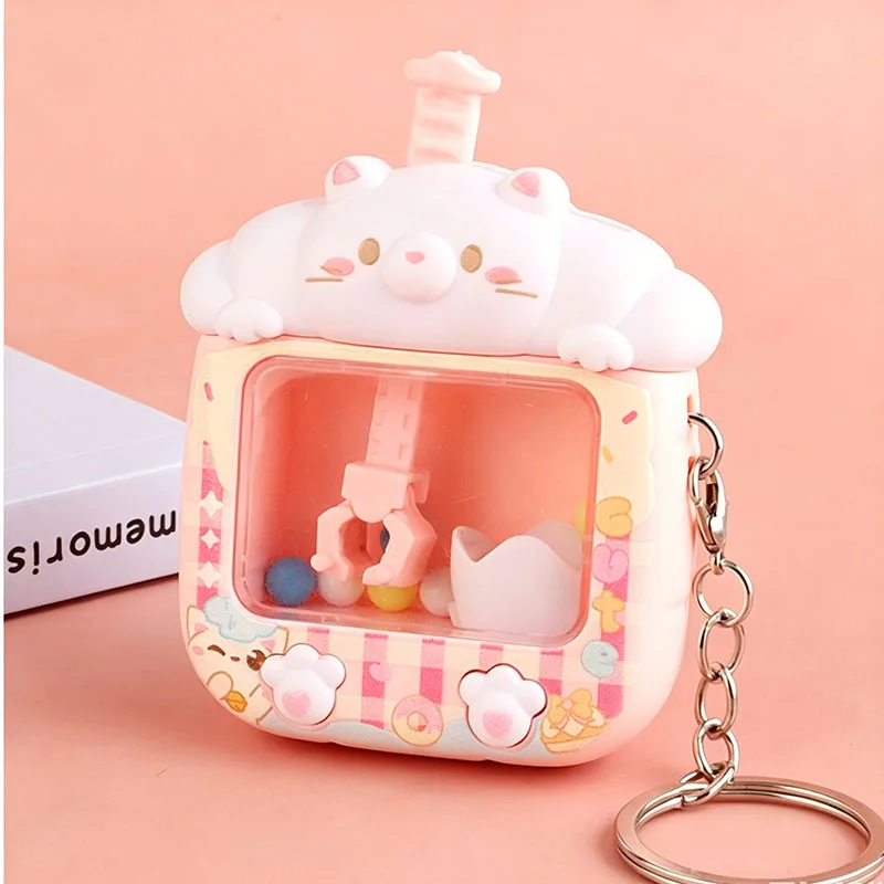 Brelok maszyna gacha z pandą i shiba inu – miniaturowa Czarny