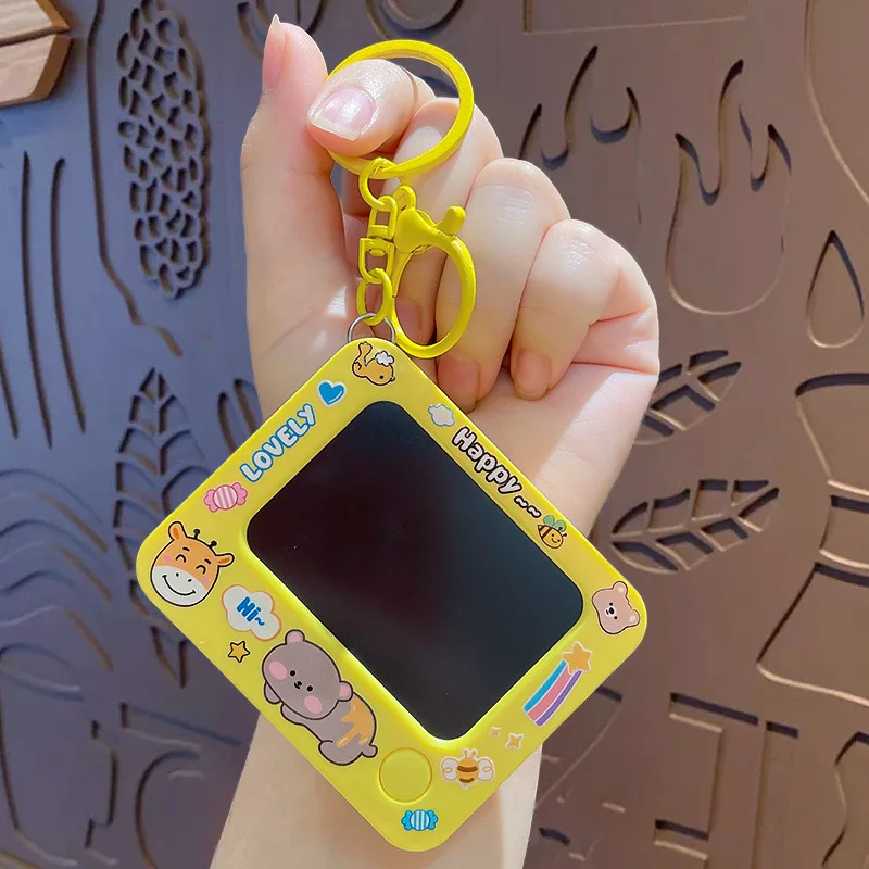 Brelok mini tablica kreatywna z funkcją ścierania DIY Zielony