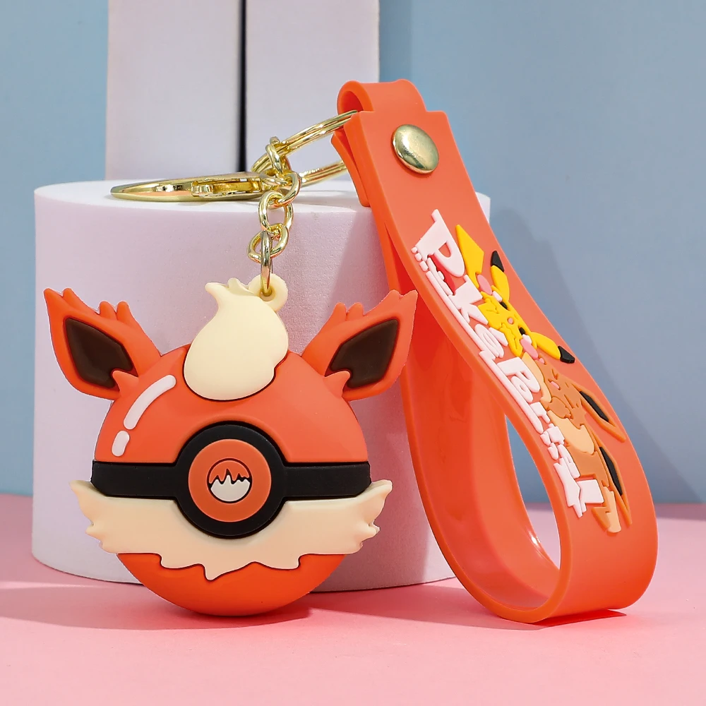 Brelok Poké Ball z PVC do kluczy i torby Czarny