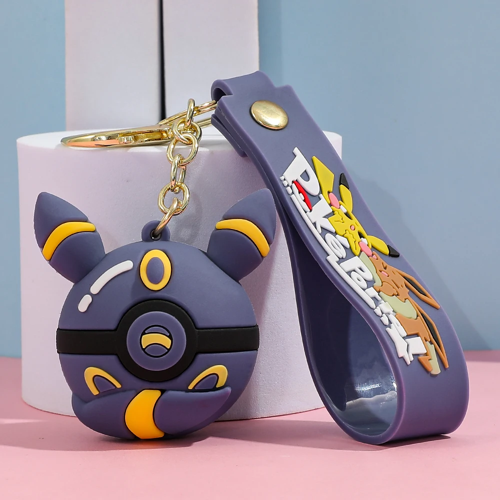 Brelok Poké Ball z PVC do kluczy i torby Zielony