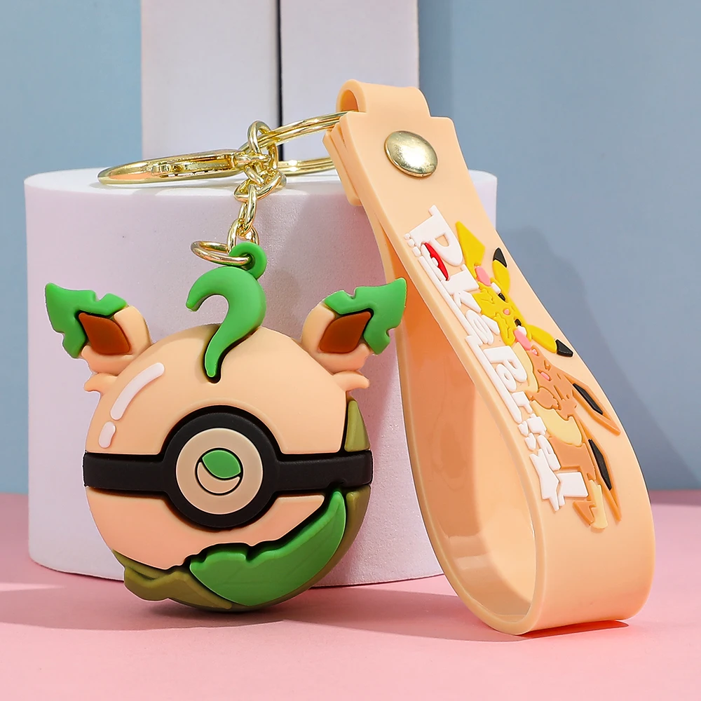 Brelok Poké Ball z PVC do kluczy i torby żółty