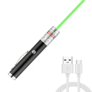 Brelok z wskaźnikiem laserowym i latarką LED — zabawka dla kota Beżowy