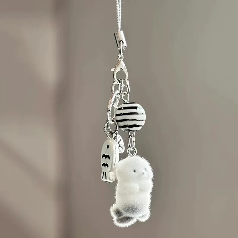 Brelok ze zwierzątkiem - pies i kot do kluczy Sea lion lanyard