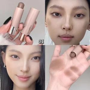 Bronzer do konturowania twarzy w sztyfcie kremowy wodoodporny Khaki