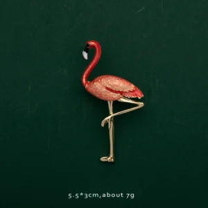 Broszki przypinki – owoce, rośliny i zwierzęta Flamingo