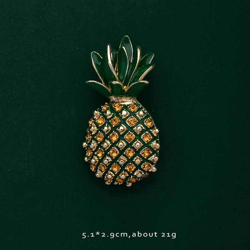 Broszki przypinki – owoce, rośliny i zwierzęta Pineapple