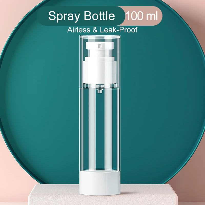 Butelka airless z pompką próżniową 15-100 ml do kremów i serum Khaki