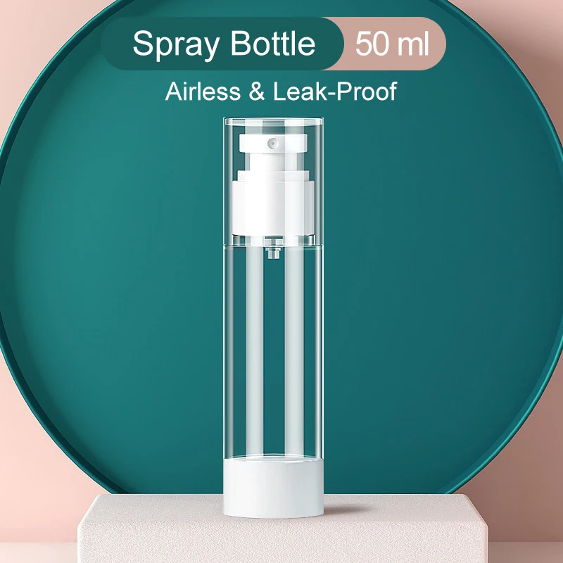 Butelka airless z pompką próżniową 15-100 ml do kremów i serum Ciemny szary