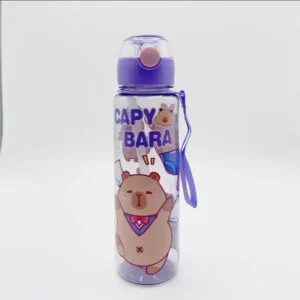 Butelka na wodę 700 ml z paskiem dla dzieci Brązowy