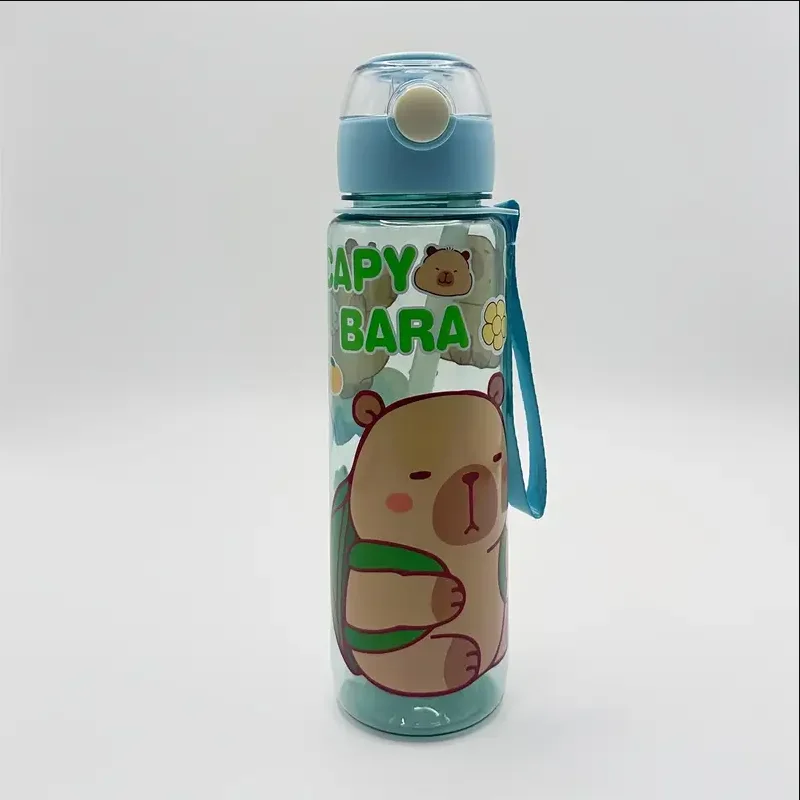 Butelka na wodę 700 ml z paskiem dla dzieci żółty