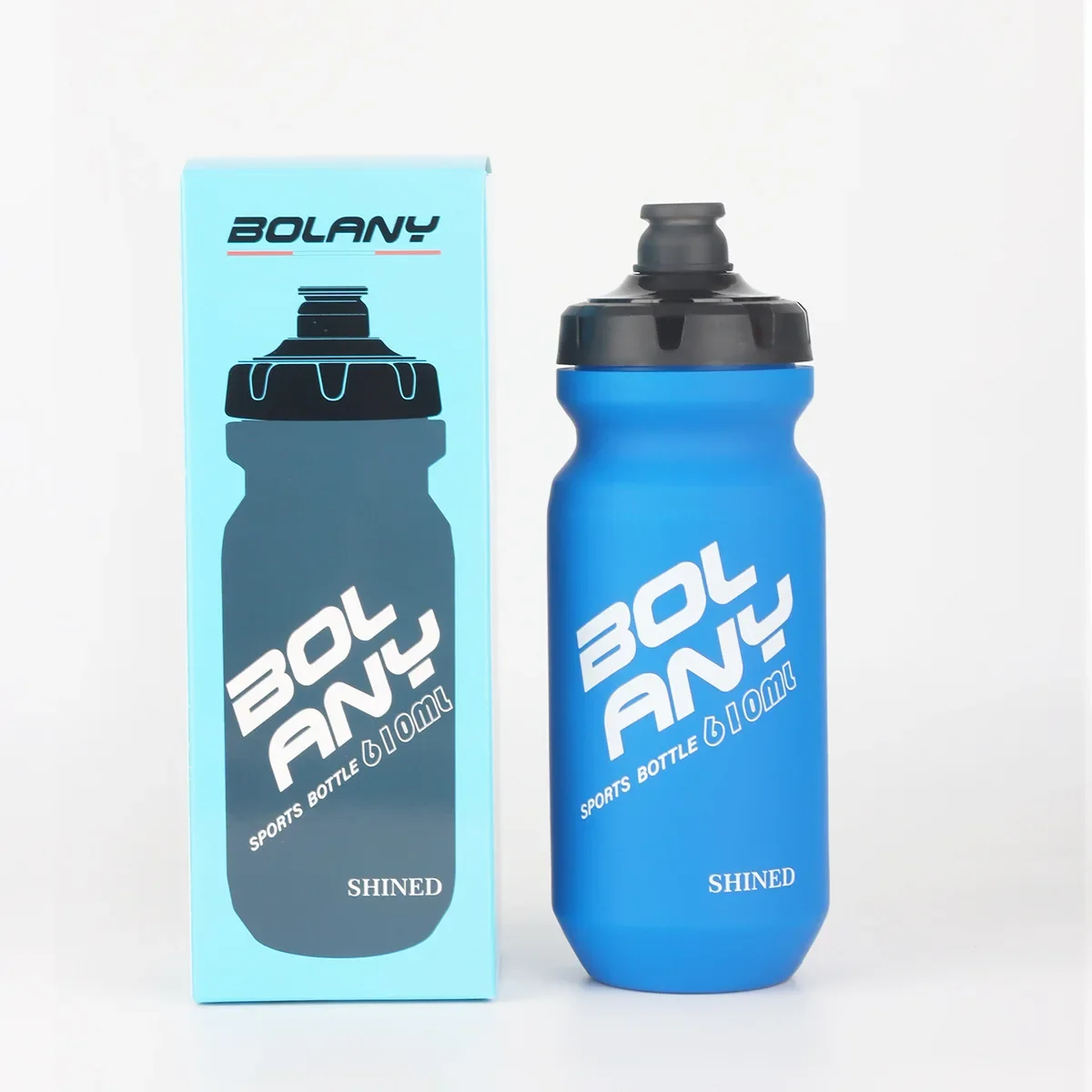 Butelka rowerowa do wyciskania 610 ml z gumową powłoką Fioletowy