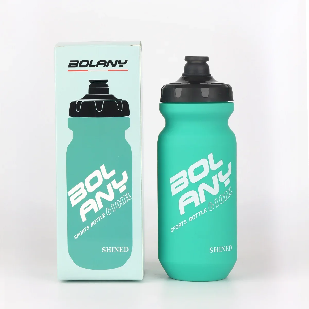 Butelka rowerowa do wyciskania 610 ml z gumową powłoką Pomarańczowy