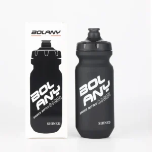 Butelka rowerowa do wyciskania 610 ml z gumową powłoką żółty