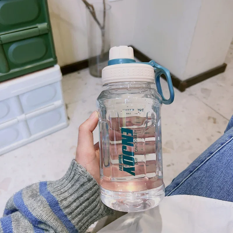 Butelka sportowa 1 l BPA Free z filtrem do picia i sportu Biały