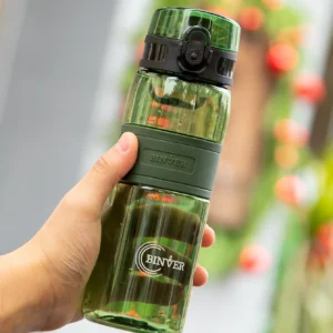 Butelka sportowa 500 ml z filtrem do herbaty przezroczysta Zielony