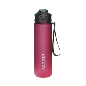 Butelka sportowa 750 ml ze słomką i pętelką, bez BPA Czerwony