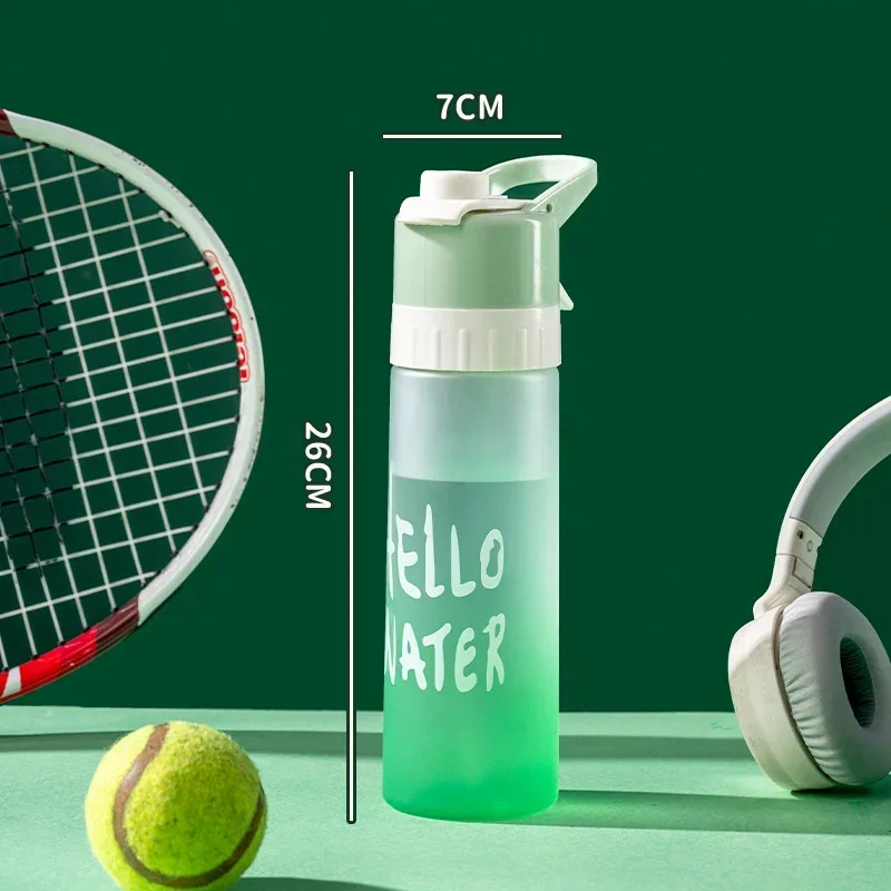 Butelka na wodę ze sprayem 650 ml BPA Free do sportu i fitnessu Błękitny