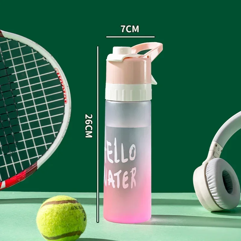 Butelka na wodę ze sprayem 650 ml BPA Free do sportu i fitnessu Niebieski