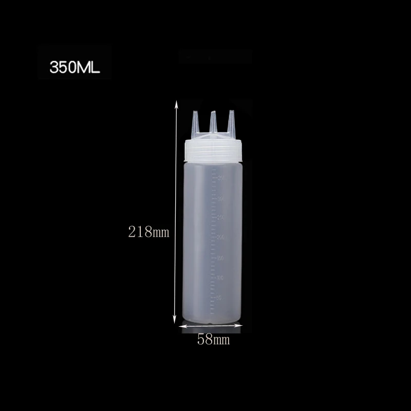 Plastikowe butelki do wyciskania sosów – 120 ml do 1000 ml Brązowy