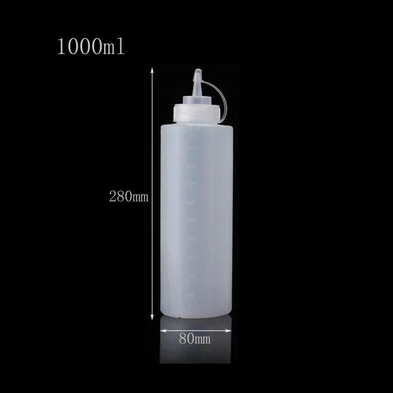 Plastikowe butelki do wyciskania sosów – 120 ml do 1000 ml śliwka