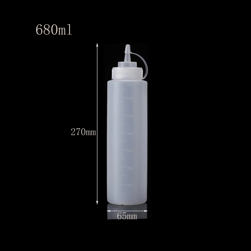 Plastikowe butelki do wyciskania sosów – 120 ml do 1000 ml Wielo