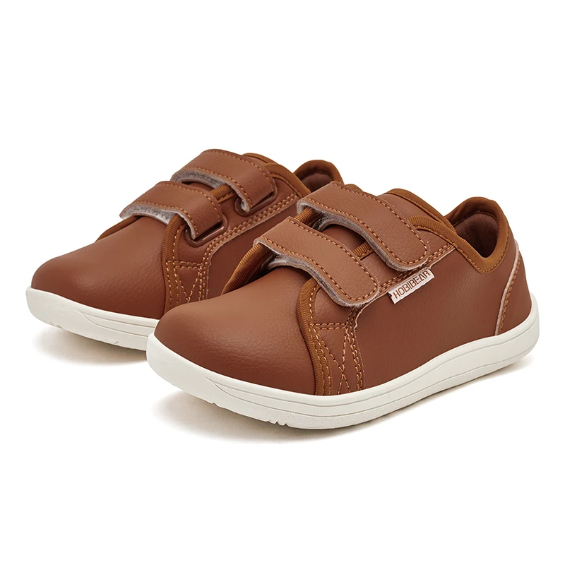 Buty barefoot dla dzieci HOBIBEAR z szerokim noskiem Brązowy