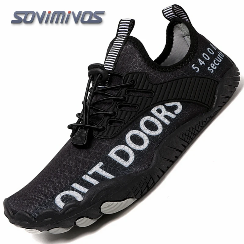 Buty barefoot do biegania i wody - lekkie sneakersy unisex Czarny
