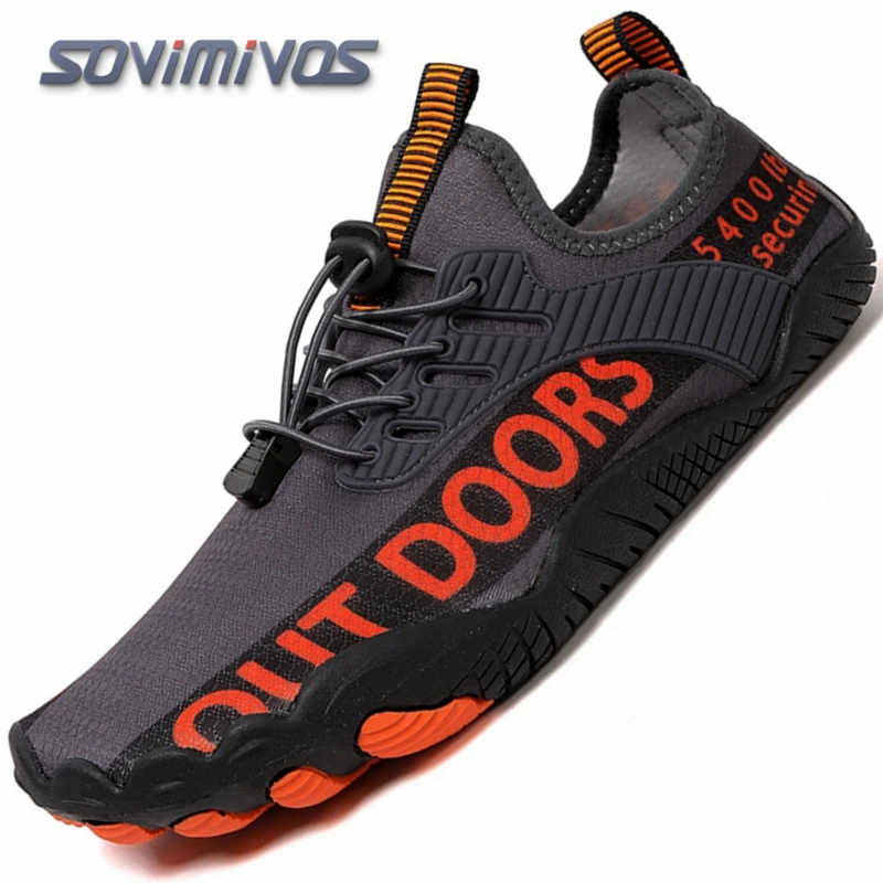 Buty barefoot do biegania i wody - lekkie sneakersy unisex Pomarańczowy