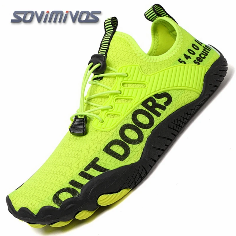 Buty barefoot do biegania i wody - lekkie sneakersy unisex Zielony