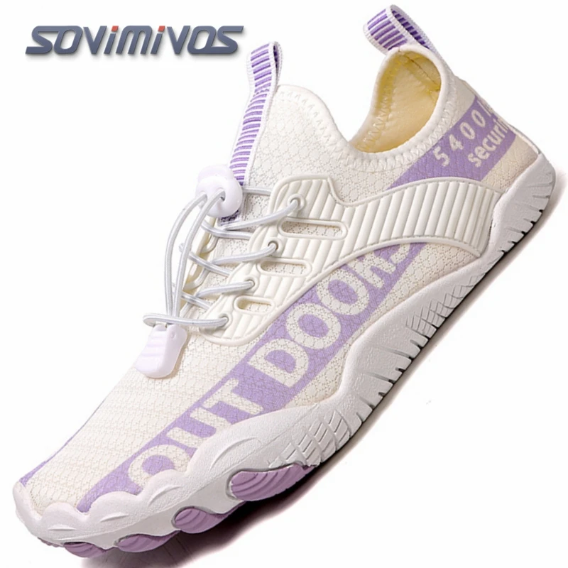 Buty barefoot do biegania i wody - lekkie sneakersy unisex Fioletowy