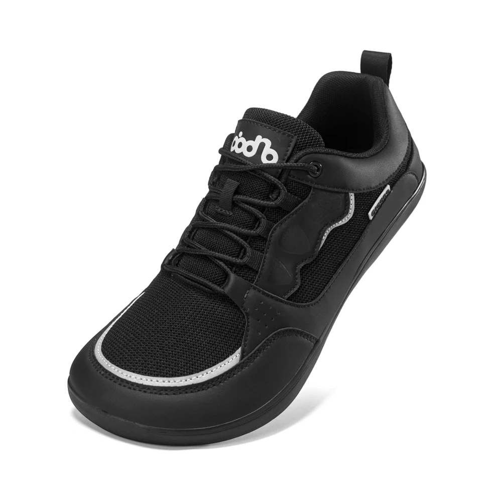 Buty barefoot męskie sportowe z szeroką cholewką Czarny