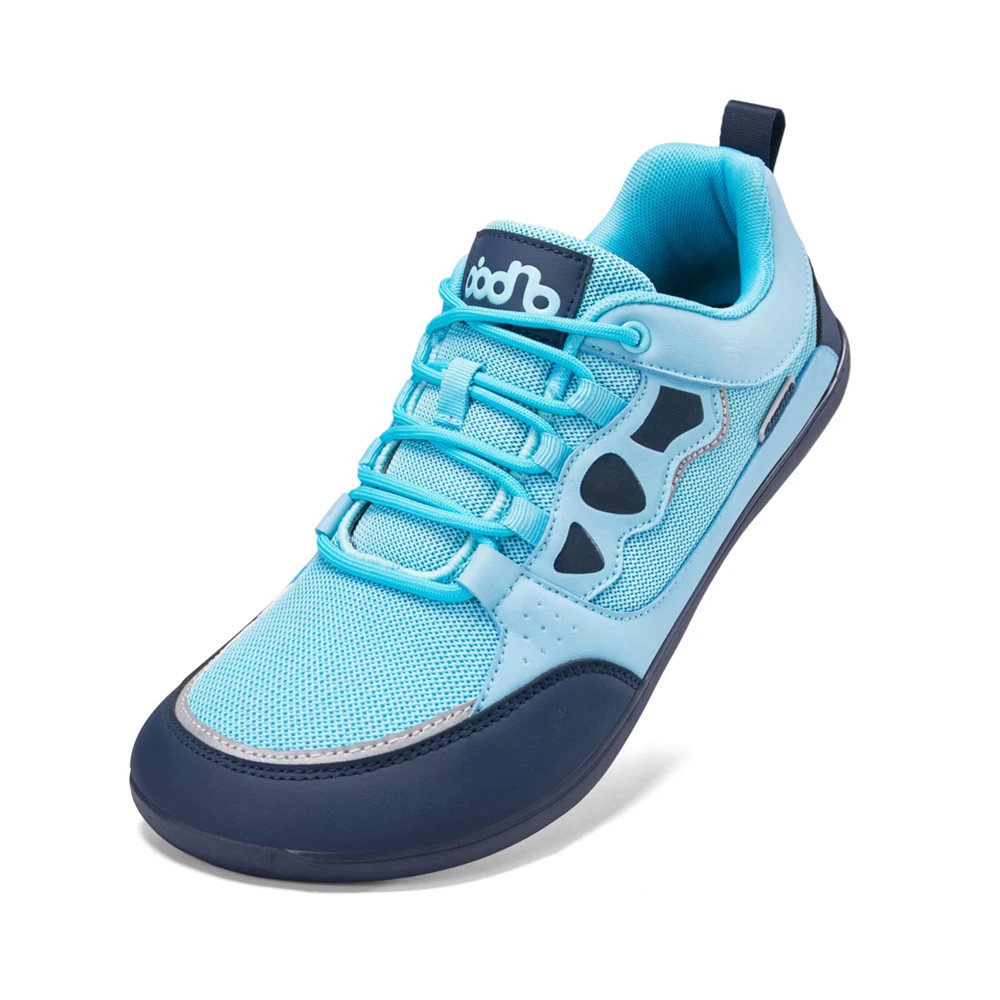 Buty barefoot męskie sportowe z szeroką cholewką Niebieski