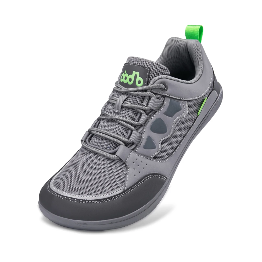 Buty barefoot męskie sportowe z szeroką cholewką Szary