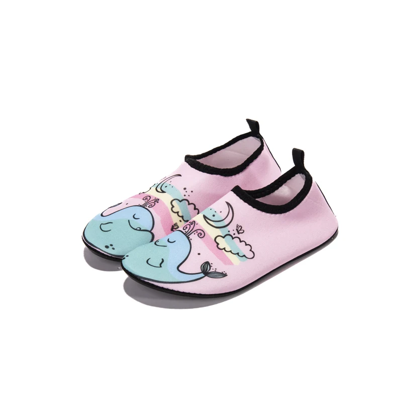 Buty do wody dla dzieci - lekkie kapcie do pływania Różowy