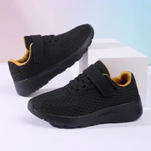 Buty sportowe dla dziecka lekkie oddychające z siateczki Złoto
