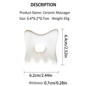 Ceramiczna deska Gua Sha do pielęgnacji twarzy anti-aging Fioletowy