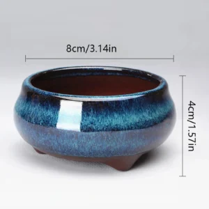 Ceramiczna doniczka bonsai w stylu chińskim Biały