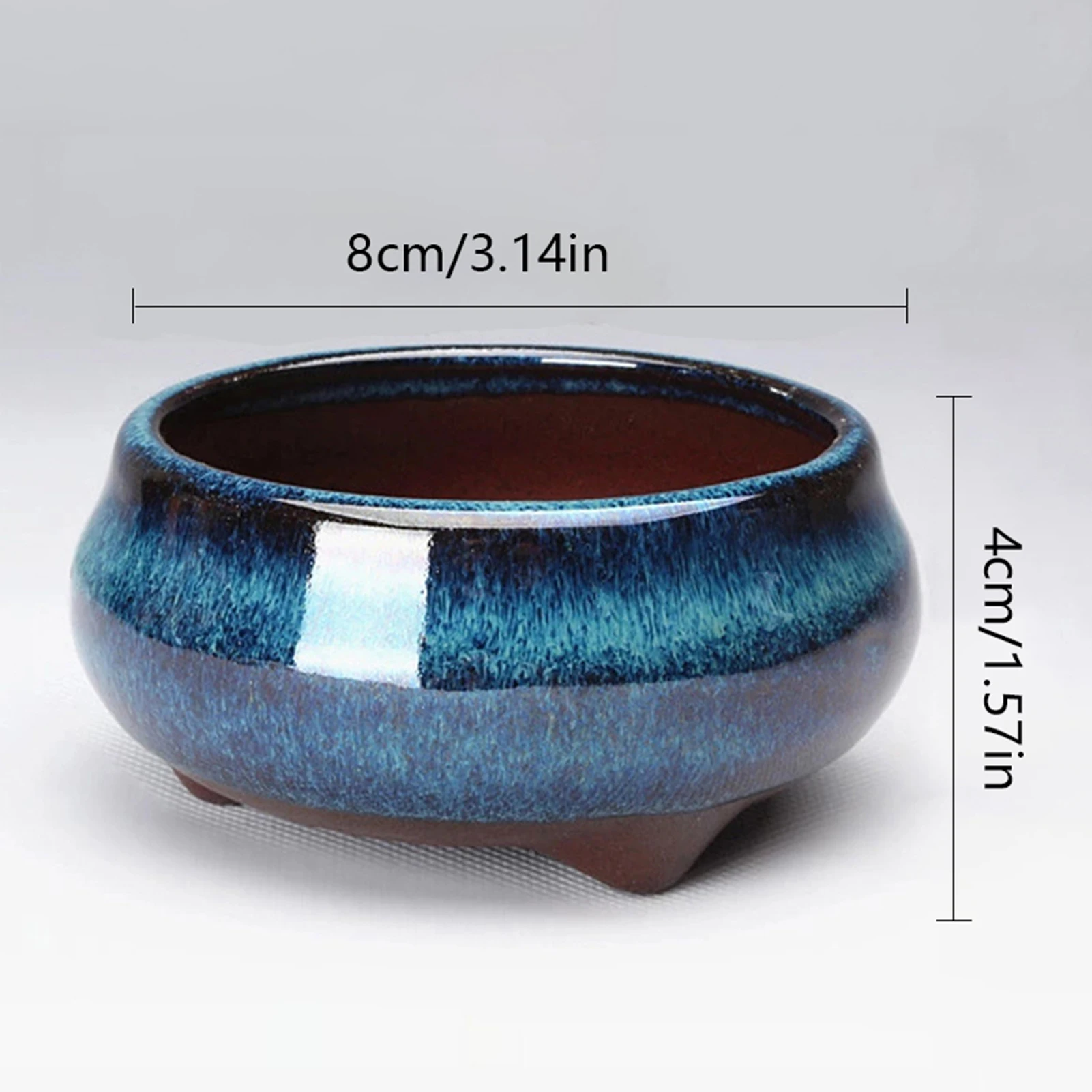 Ceramiczna doniczka bonsai w stylu chińskim Biały