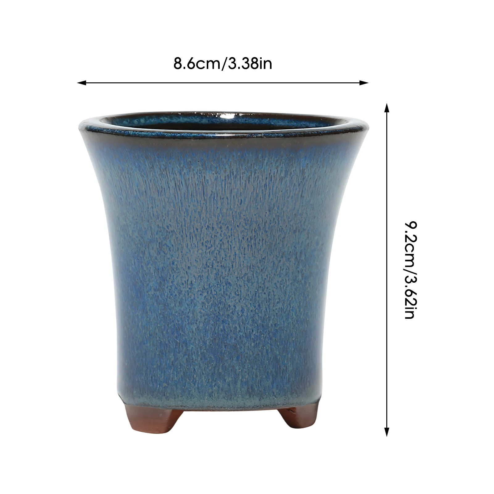 Ceramiczna doniczka bonsai w stylu chińskim Jasnozielony