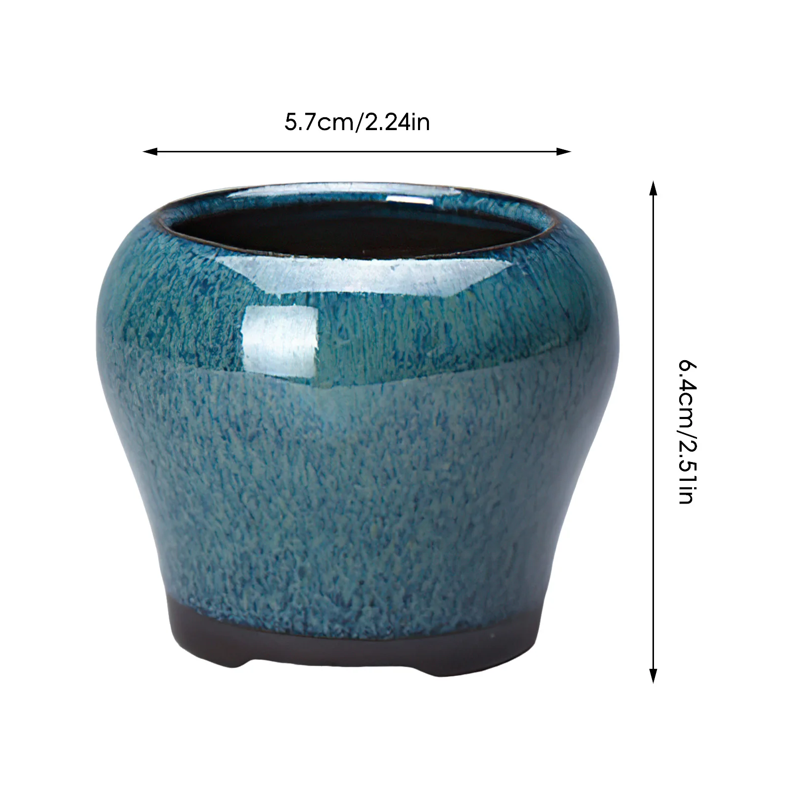 Ceramiczna doniczka bonsai w stylu chińskim Zielony