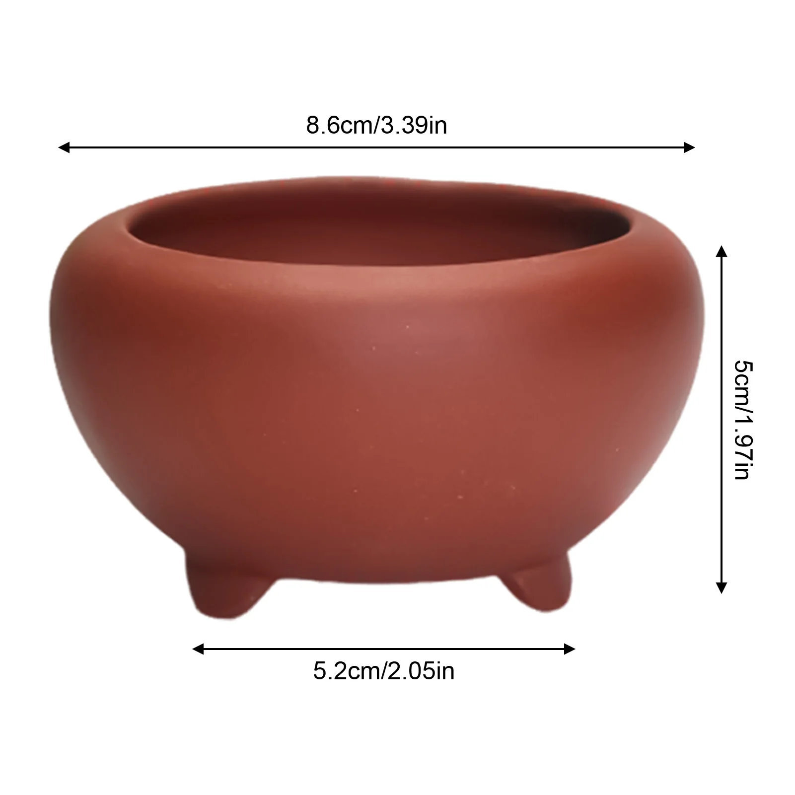 Ceramiczna doniczka na orchidee i kwiaty z otworami Granatowy