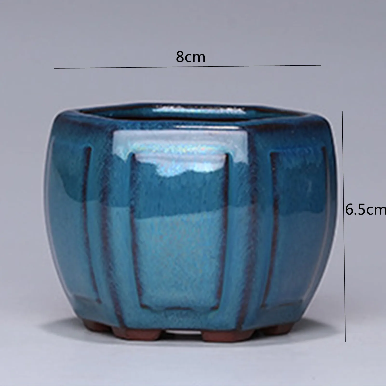 Ceramiczna doniczka na orchidee i kwiaty z otworami żółty
