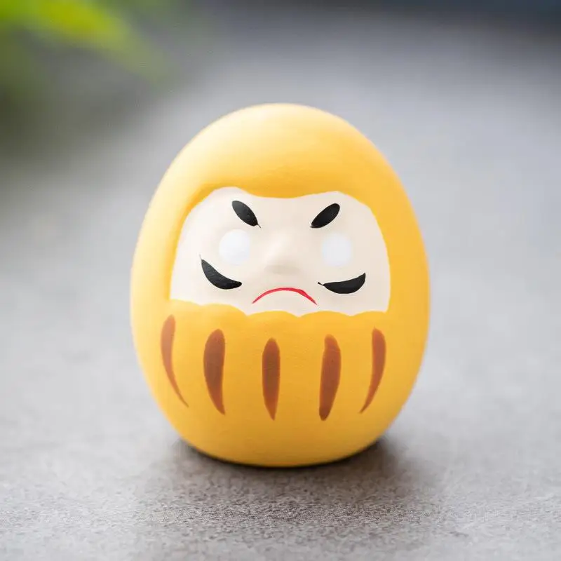 Ceramiczna lalka Daruma – japońska figurka na szczęście Ciemnoniebieski